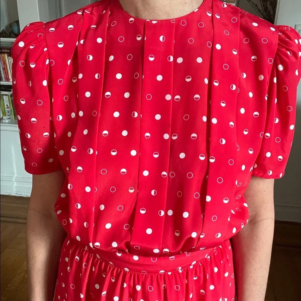 Vintage Petites For Maggy sz 6. Puff sleeves with little shoulder pads. Adorable - Picture 5 of 10